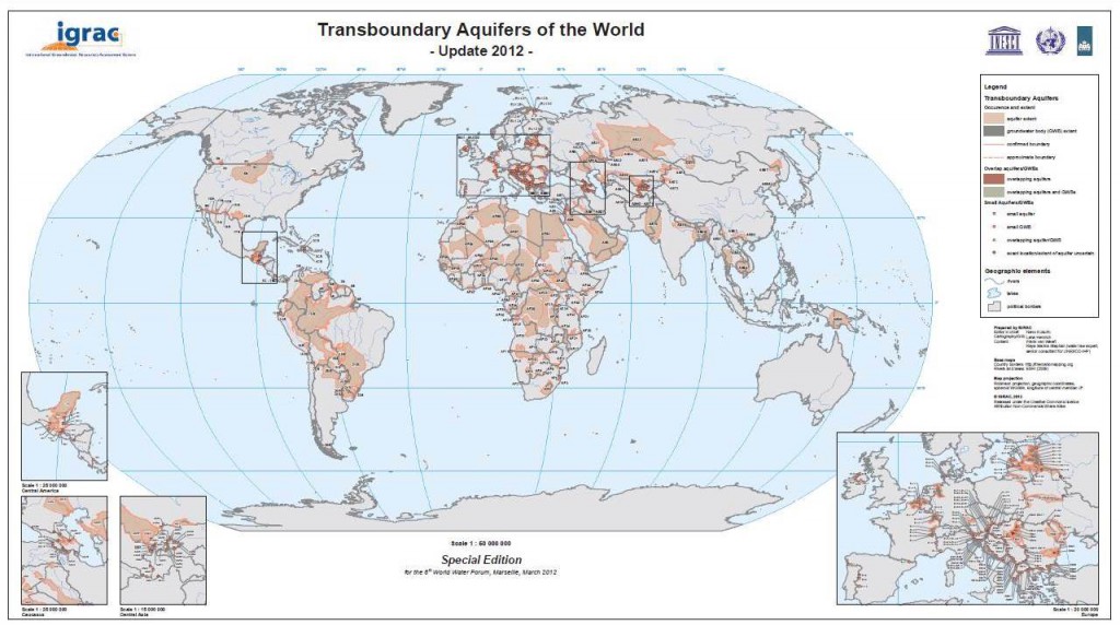 Transboundary Aquifers of the World - 2012 Transboundary Aquifers of the World - 2012 Source: International Groundwater Resources Assessment Centre (http://www.un-igrac.org/dynamics/modules/SFIL0100/view.php?fil_Id=213)
